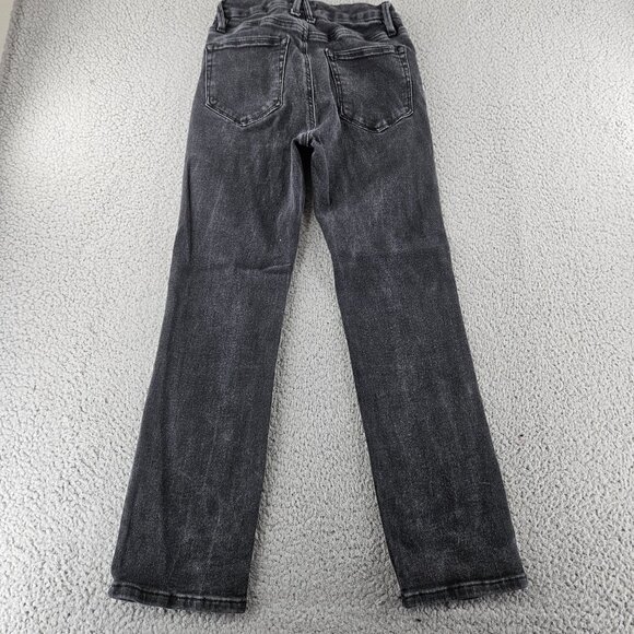 Good American Jeans Womens 4 (26x27) Black Good Straight Ankle Stretch Mid Rise - Picture 12 of 15